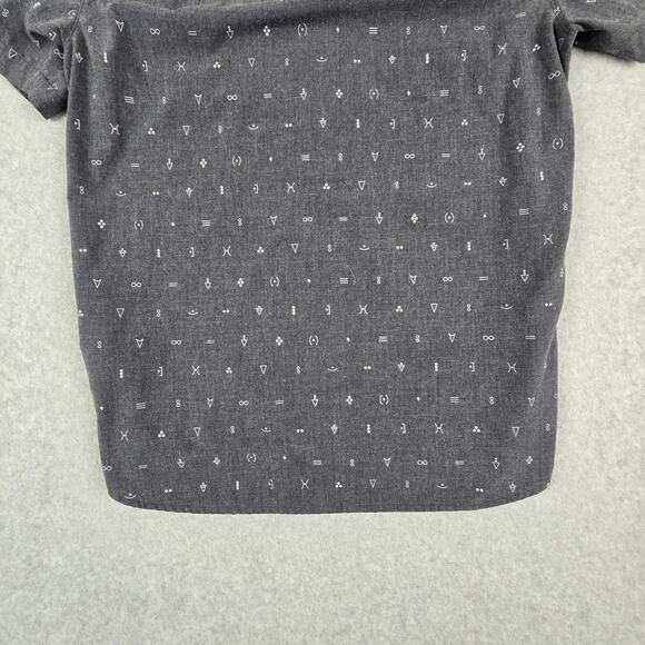 The North Face Shirt Mens Size Small Charcoal Gray Short Sleeve Button Down - Picture 9 of 16